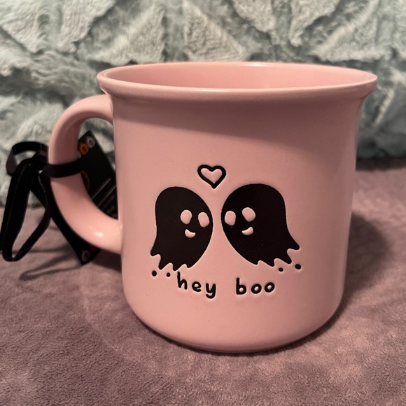 Market Finds Other - NEW Adorable PINK Halloween 🩷👻 Market Finds Soft Pink Hey Boo Coffee Mug ☕️